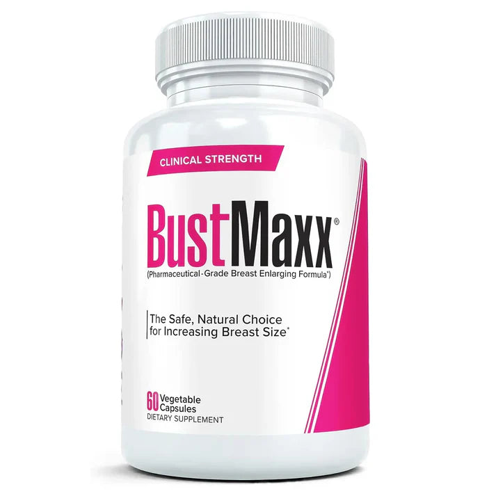 Bust Maxx supplement bottle on a white background