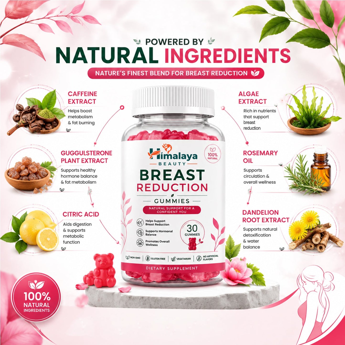 Himalaya Beauty Breast Reduction Gummies - 30 Gummies