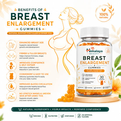 Himalaya Beauty Breast Enlargement Gummies – 30 Natural Gummies