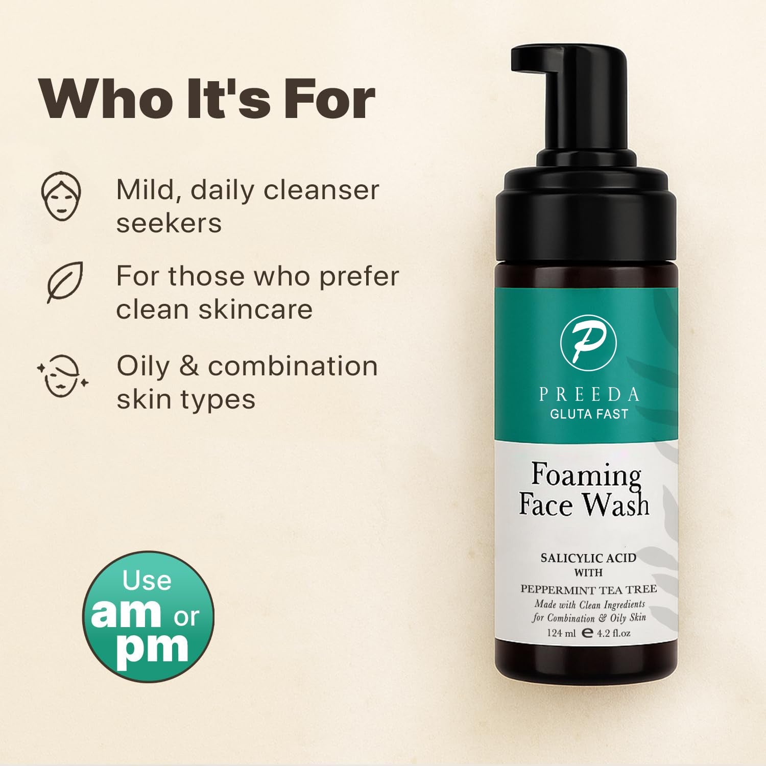 Preeda Gluta Fast Foaming Face Wash - Himalayan Beauty Himalayan Beauty